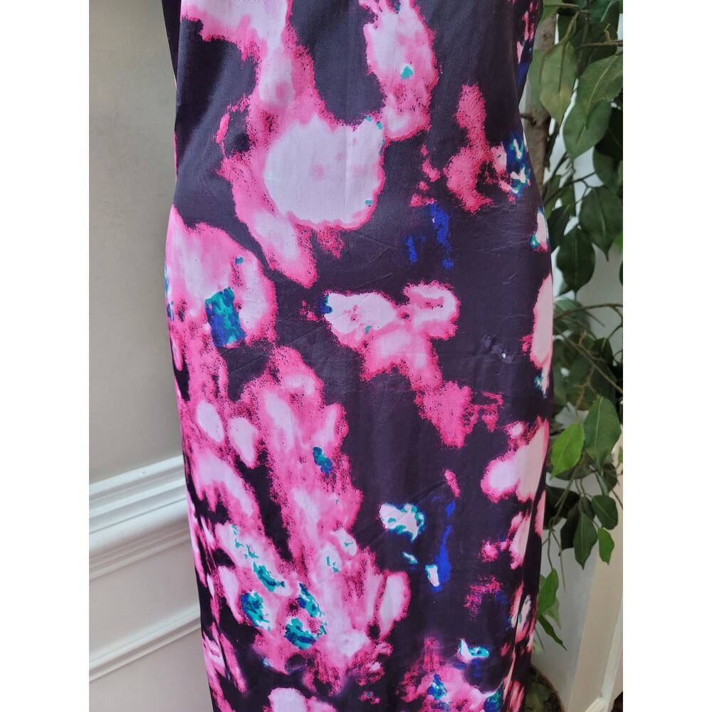 Vila Slip Dress Women's Size Small Purple Pink Abstract Sweetheart Casual Party - Picture 4 of 11